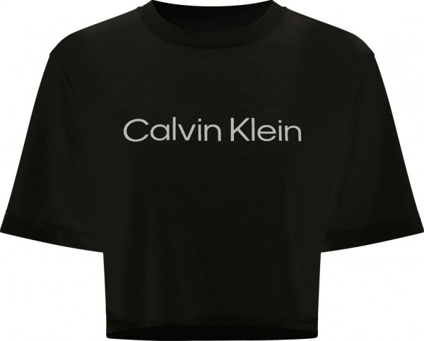 Camiseta de mujer Calvin Klein SS Cropped T-shirt - black