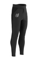 Tenisa bikses vīriešiem Compressport Hurricane Windproof Seamless Pants - black Tenisa bikses vīriešiem Compressport Hurricane Windproof Seamless Pants - black
