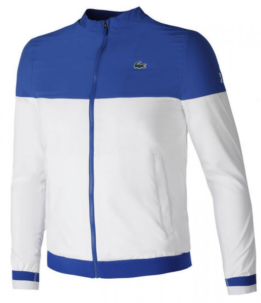  Lacoste Men’s SPORT x Novak Djokovic Colourblock Zip Jacket - white/blue