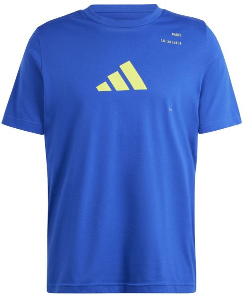 Herren Tennis-T-Shirt Adidas Padel Category Graphic T-Shirt - royal blue
