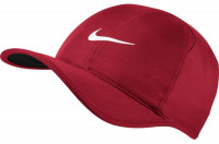 Czapka tenisowa Nike Feather Light Cap - gym red/black/white