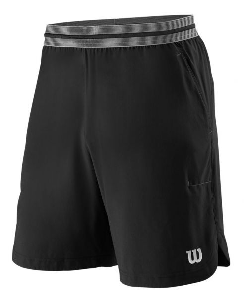 Shorts de tenis para hombre Wilson Power 8 Short II M - black