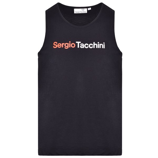 Pánske tričko Sergio Tacchini Robin Tank - black/orange