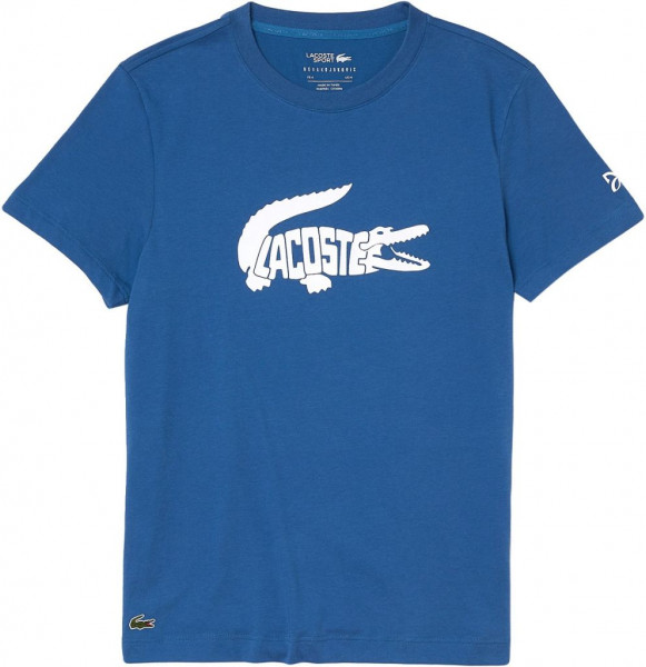  Lacoste Novak Djokovic Print Crocodile T-Shirt M - blue/white