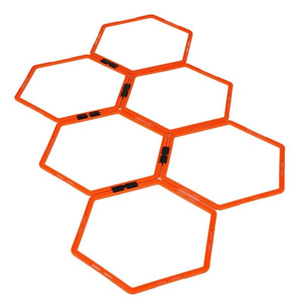 Gyakorló kerekek Yakimasport Hexa Hoops Set 6P - orange
