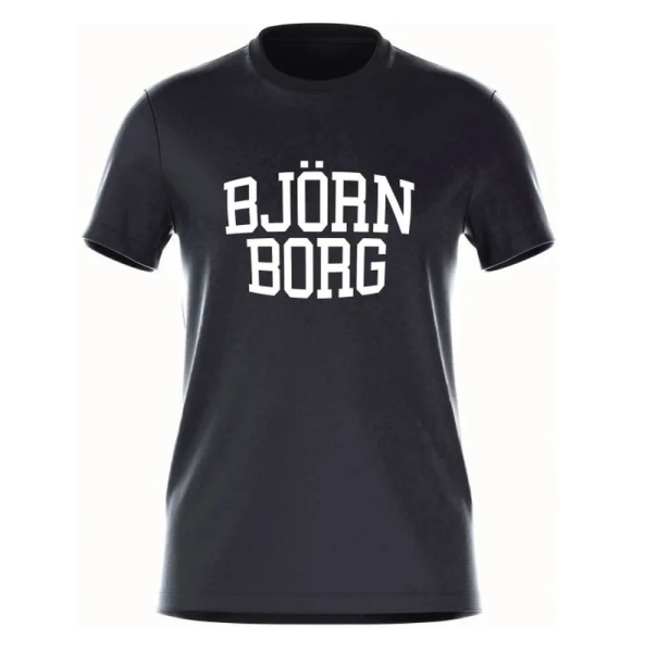 Herren Tennis-T-Shirt Björn Borg Essential T-Shirt - black beauty