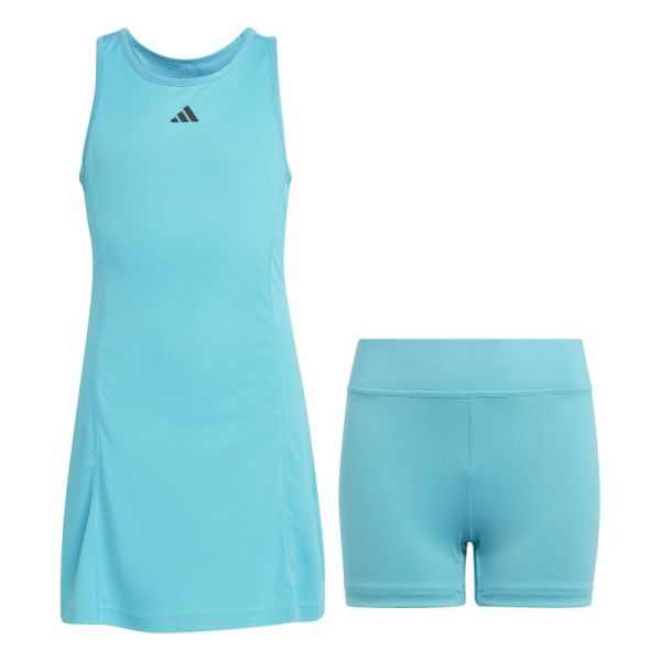 Mädchen Kleid Adidas Club Tennis Dress - lucid cyan