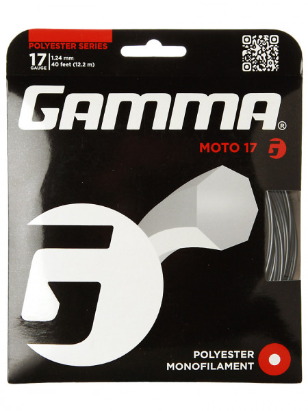 Tennis String Gamma MOTO (12.2 m) - black