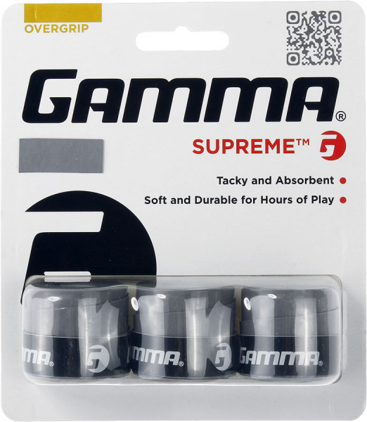 Overgrip Gamma Supreme grey 3P