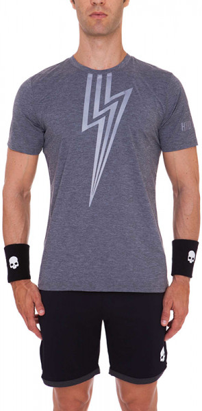 Męski T-Shirt Hydrogen Flash Tech T-Shirt - anthracite/melange
