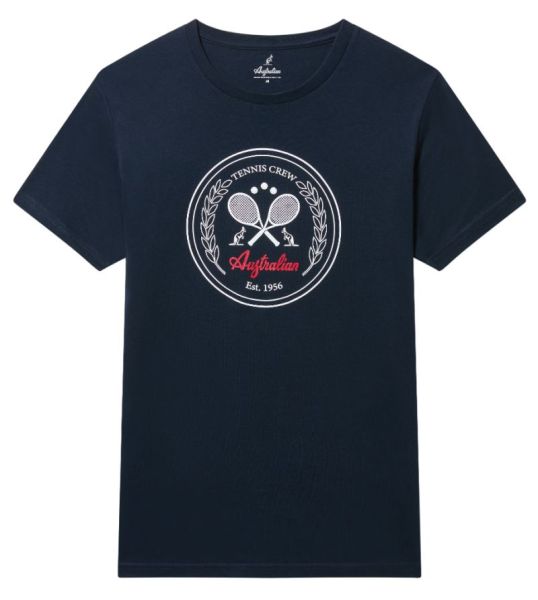 Teniso marškinėliai vyrams Australian Cotton Crew T-Shirt - blu navy