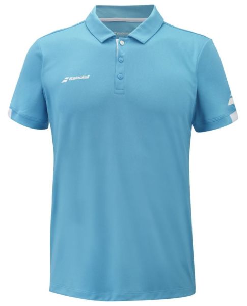 Herren Tennispoloshirt Babolat Play Polo Men - cyan blue