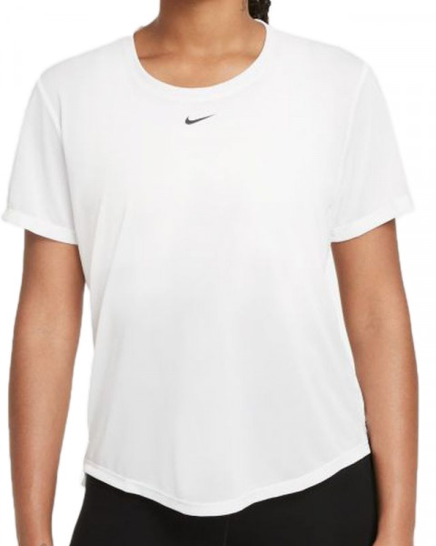 Naiste T-särk Nike Dri-FIT One SS Standard Fit Top W - white/black
