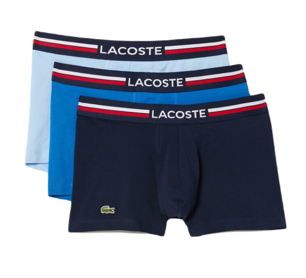 Herren Boxershorts Lacoste Iconic Boxer Briefs With Multicolor Waistband 3P - multicolor