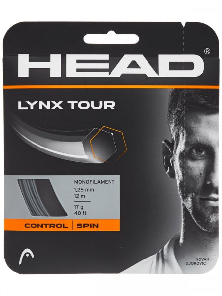 Tennis String Head LYNX TOUR (12 m) - grey