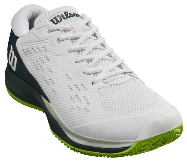 Vīriešiem tenisa apavi Wilson Rush Pro Ace - white/pondersoa/jas green
