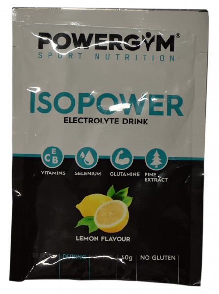 Izotoniskais dzēriens POWERGYM ISOPOWER - lemon