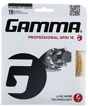 Teniso stygos Gamma Live Wire Professional Spin (12,2 m)