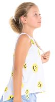 Dievčenské tričká Lucky in Love Novelty Print Smiles For Miles Tie Back Tank - multicolor Dievčenské tričká Lucky in Love Novelty Print Smiles For Miles Tie Back Tank - multicolor