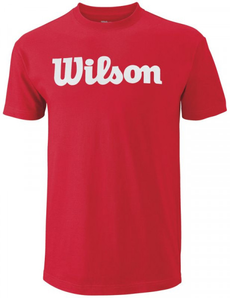  Wilson Script Cotton Tee - wilson red