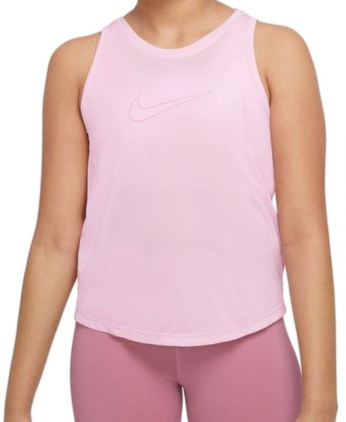 Marškinėliai mergaitėms Nike Dri-Fit One Training Tank - pink foam/elemental pink