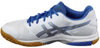 Muške cipele za squash Asics Gel-Rocket 8 - white/silver/classic blue Muške cipele za squash Asics Gel-Rocket 8 - white/silver/classic blue