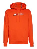 Herren Tennissweatshirt Tommy Hilfiger Essentials Hoody - acid orange