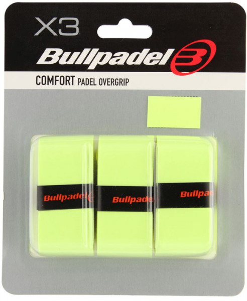 Gripovi Bullpadel Comfort Padel Overgrip GB 1200 3P - amarillo azufre fluor