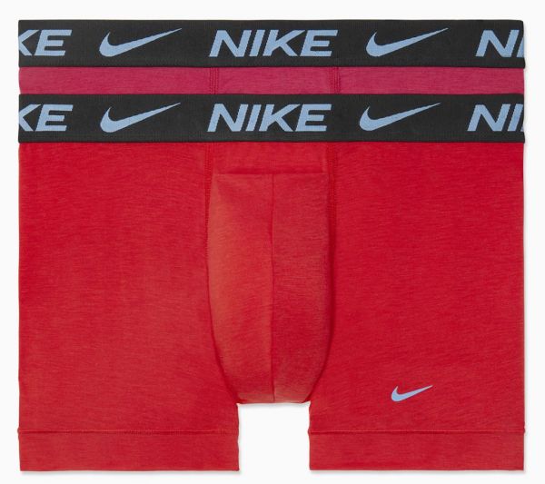 Herren Boxershorts Nike Dri-Fit ReLuxe Trunk 2P - uni red/mystic hibiscus