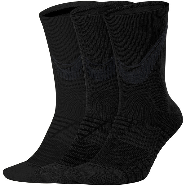 Čarape za tenis Nike Everyday Max Cushioned Crew - 3P black/black