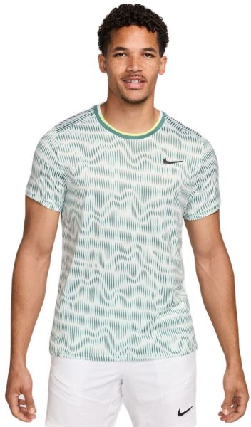 Men's T-shirt Nike Court Advantage Tennis Top - barely green/bicoastal/black