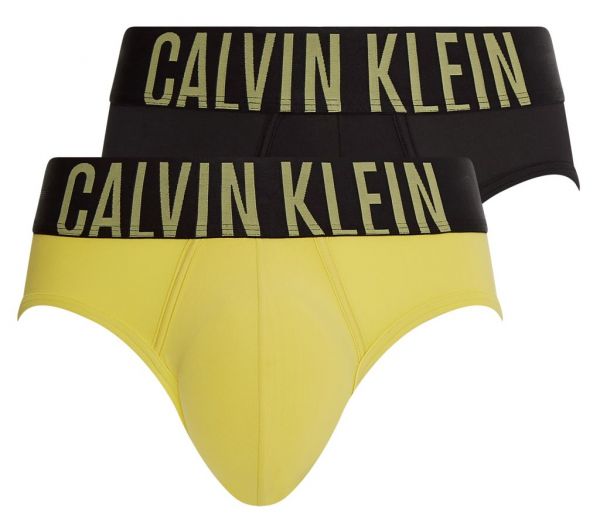 Ανδρικά Μπόξερ σορτς Calvin Klein Intense Power Hip Brief 2P - black/mesquite lime