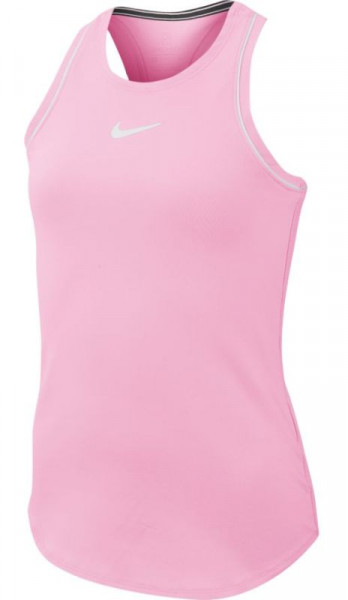  Nike Court Girls Dry Tank - pink rise/white/white/white