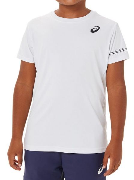 Тениска за момчета Asics Tennis Short Sleeve Top - brilliant white