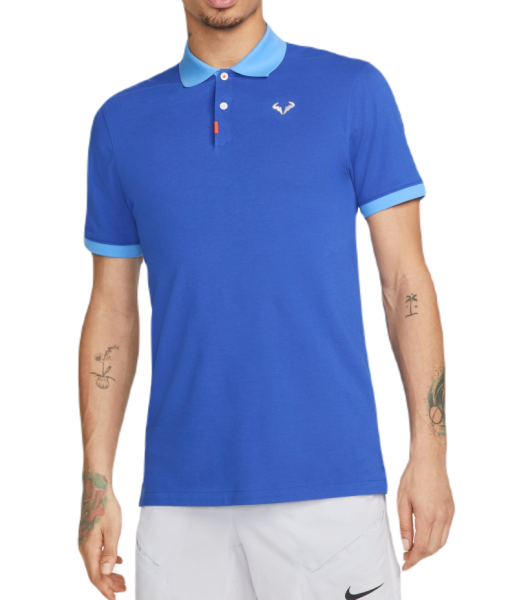 Polo de tenis para hombre Nike Rafa Slim Polo - game royal/university blue/white