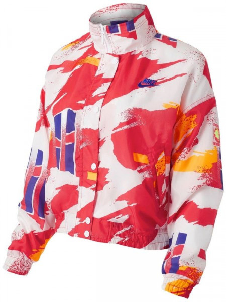 Damska bluza tenisowa Nike Court Women Jacket New York - white/solar red/citrus/ultramarine