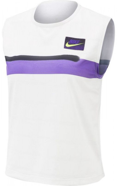  Nike Court Slam Tank NY - white/court purple/black/volt