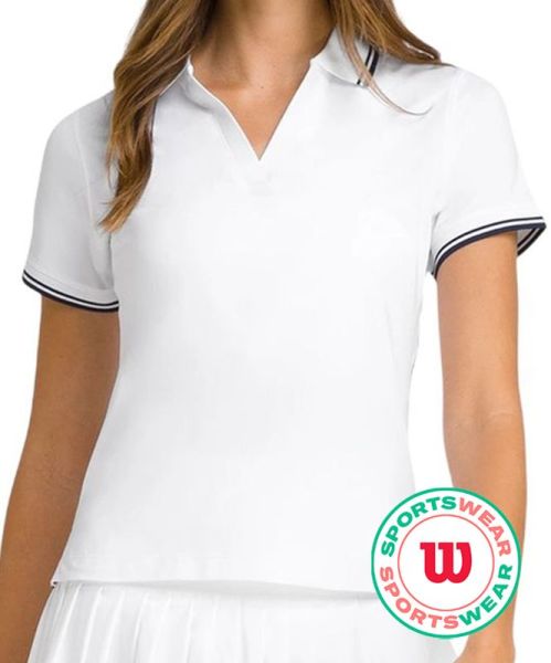 Women's polo T-shirt Wilson Tennis Club - White