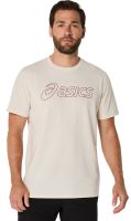 Męski t-shirt Asics Logo Short Sleeve - Beżowy