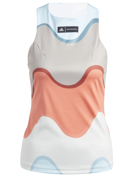 Damen Tennistop Adidas Marimekko Tennis Tank Top - multicolor/semi coral