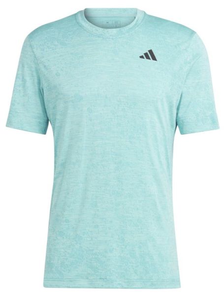 Męski T-Shirt Adidas Tennis Freelift T-Shirt - preloved blue/black
