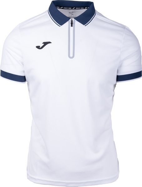 Herren Tennispoloshirt Joma Torneo Short Sleeve Polo - Weiß