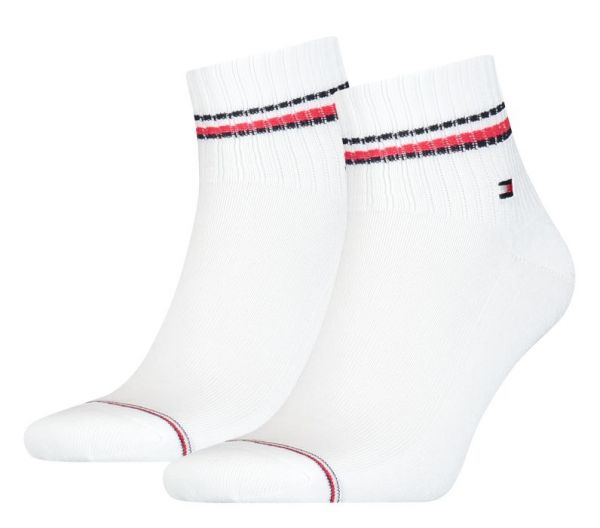 Ponožky Tommy Hilfiger Men Iconic Quarter 2P - white
