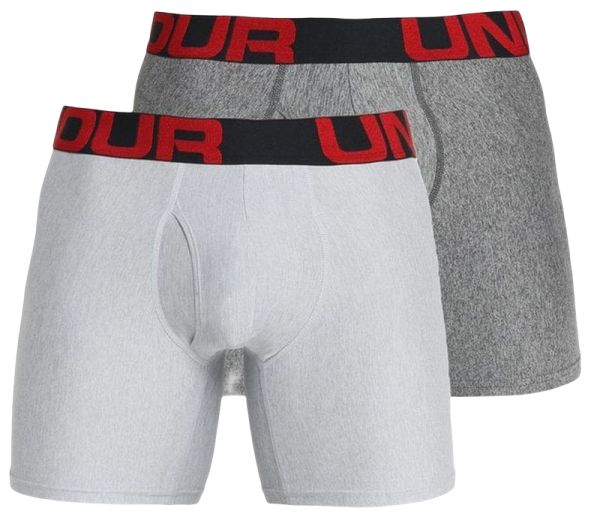 Boxers de sport pour hommes Under Armour UA Tech Boxerjock 3in. 2-Pack - gray