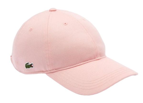 Шапка Lacoste Organic Cotton Twill Cap - pink