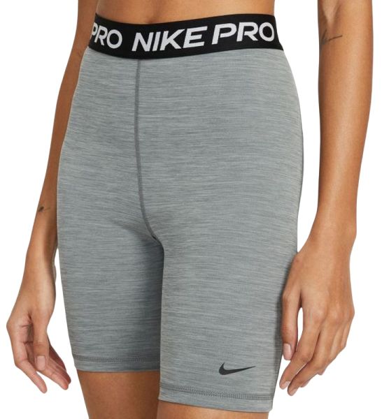 Teniso šortai moterims Nike Pro 365 Short 7in Hi Rise W - smoke grey/heather/black/black