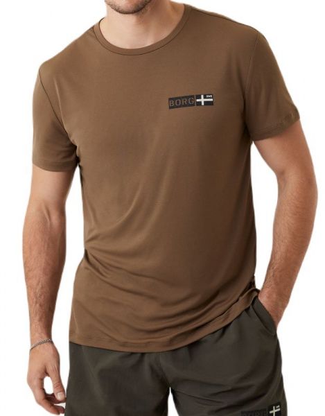T-shirt da uomo Björn Borg Sthml Light T-Shirt - teak