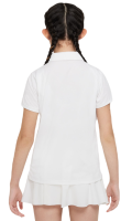 Majica kratkih rukava za djevojčice Nike Dri-Fit Victory Golf Polo - white/black Majica kratkih rukava za djevojčice Nike Dri-Fit Victory Golf Polo - white/black