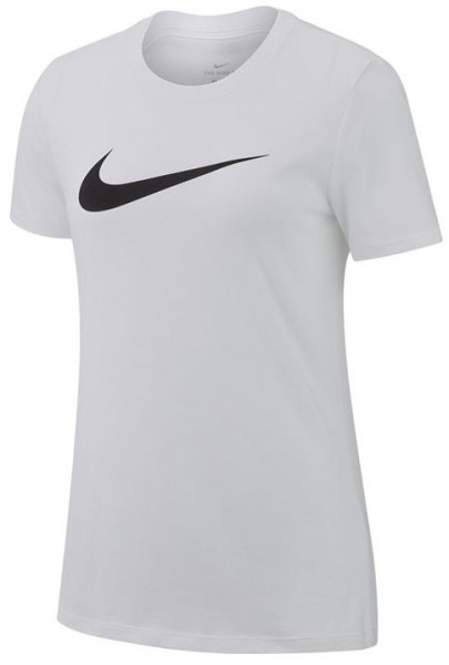 Damski T-shirt Nike Dry Tee DFC Crew W - white/heather/black