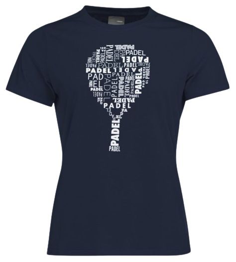Dámské tričko Head Padel TYPO T-Shirt W - dark blue